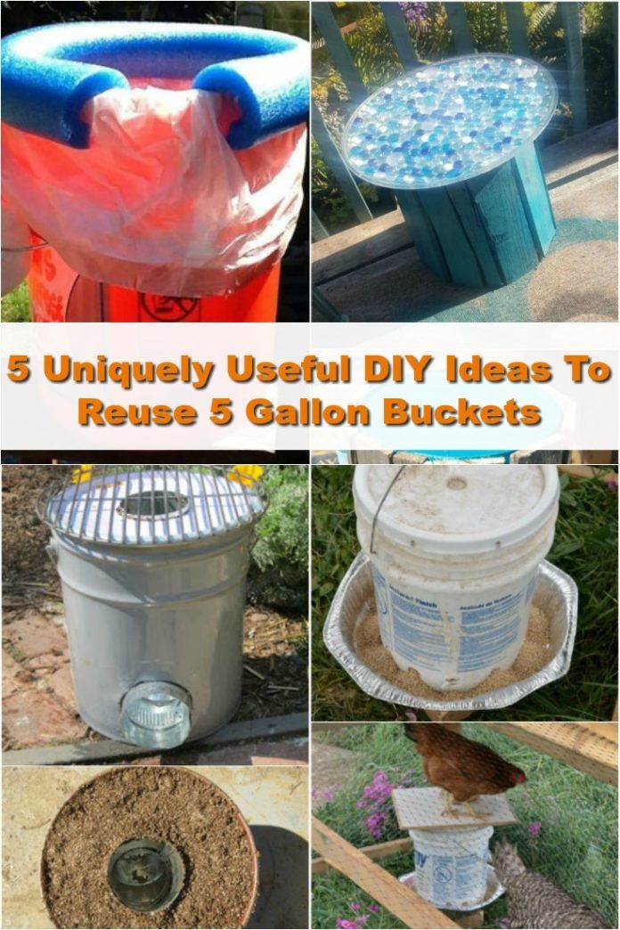 Top 5 Diy Repurposing Ideas Of Five Gallon Buckets Its Very Unique If You Ve Got A Few Unused Empty Buckets In Your Home Then There Are 5 Great Ways To Reuse Five Gallon Grab Some Bucket Or Two