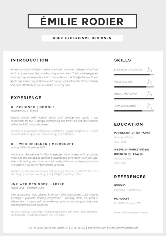 10 best CV images on Pinterest Cv template, Resume cv and - resume templates apple 10 best CV images on Pinterest Cv template, Resume cv and - resume templates apple