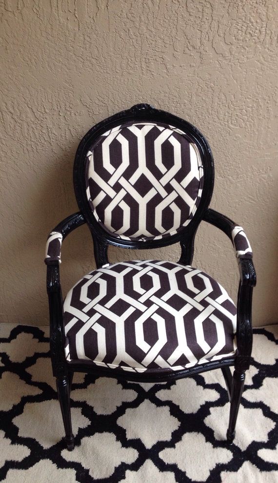 Louis Xvi Arm Chair Black Upholstered Dining Desk Louis Xvi Arm Chair Black Upholstered Dining Desk Trellis Fabric Graphic Accent Side On