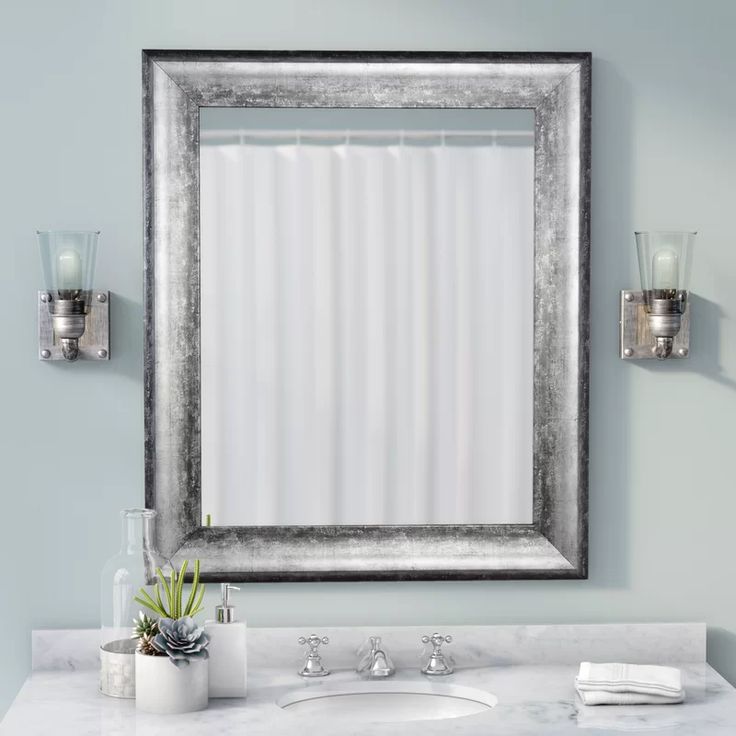 Modern Contemporary Distressed Vanity Mirror Traditional Wall Mirrors Mounted Vanity Mirror, Black Distressed Vanity Mirror