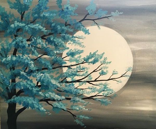 100 artistic acrylic painting ideas for beginners nature