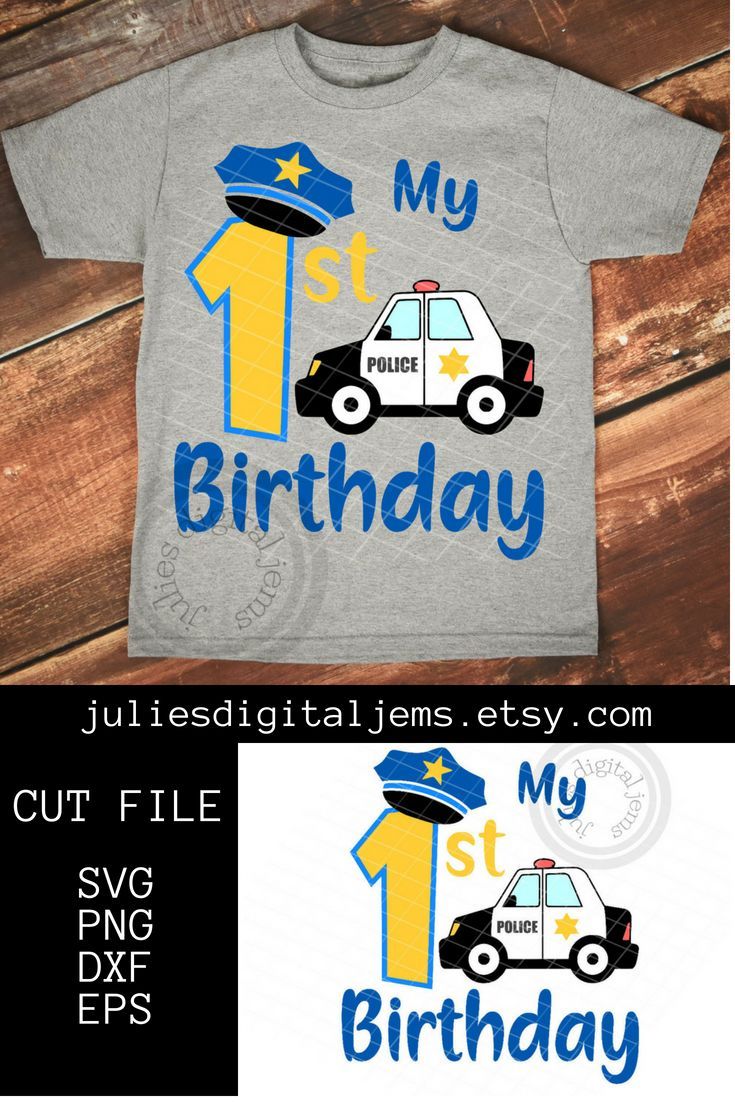 Download Police Birthday Shirt 1st Birthday Svg Police Birthday Svg Etsy Police Birthday Funny Christmas Tshirts Birthday Shirts