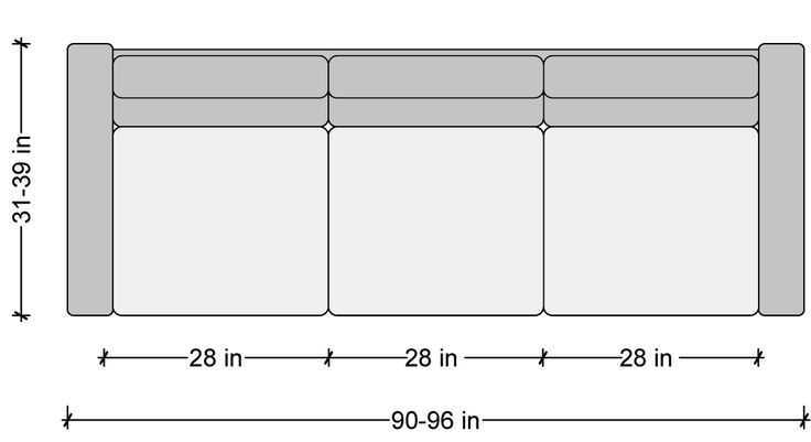 Sofa Dimensions Seater Measurements 3 Seater Sofa Measurements, How Many Inches Is A 3 Seater Sofa