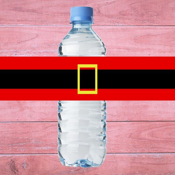Christmas Water bottle labels christmas party water bottle | Etsy | Water bottle, Christmas ...