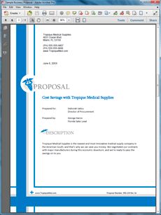 sale proposal examples