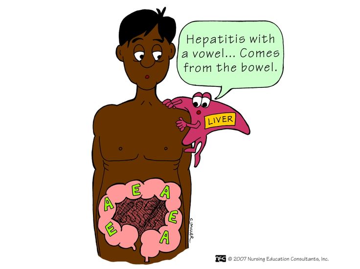 Cartoons on hepatitis