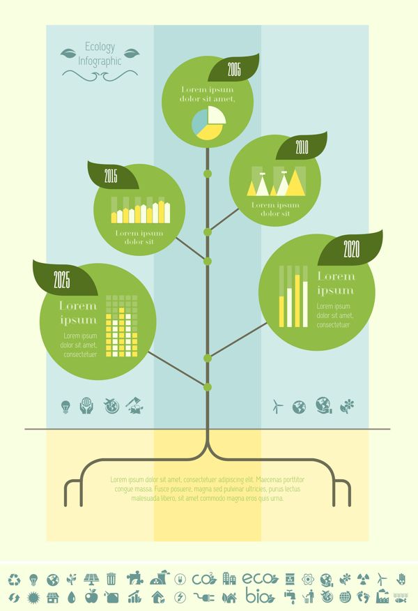 23 Best Ecology Infographics Templates Flat Design Images On Pinterest Apartment Design Family Tree Template Info Graphics