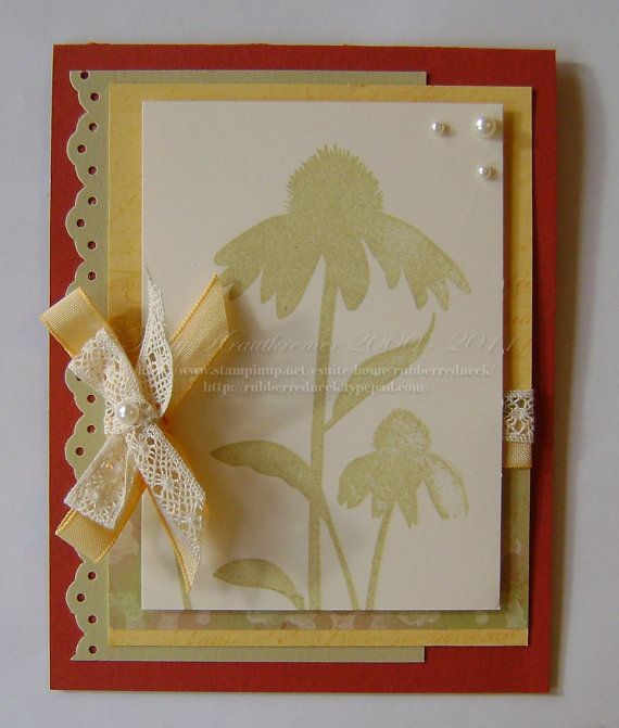 Nice Card Making Ideas Nature Part - 7: Stampin Up Handmade Card Blank FlowerInspired By By Rubberredneck, $4.95