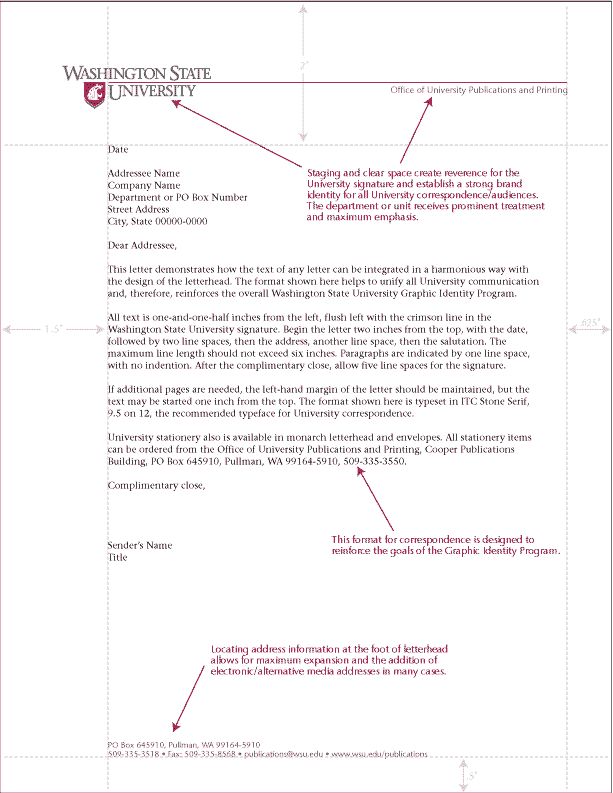 letterhead formatting