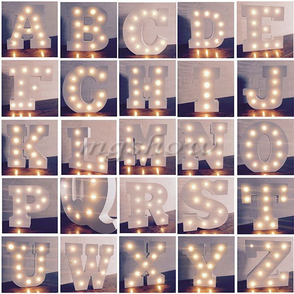Alphabet Letter Lights Led Light Up White Wooden Letters Standing Alphabet Letter Lights Led Light Up White Wooden Letters Standing Hanging Uk Decor Ideas Bedroom Lighting Lettering