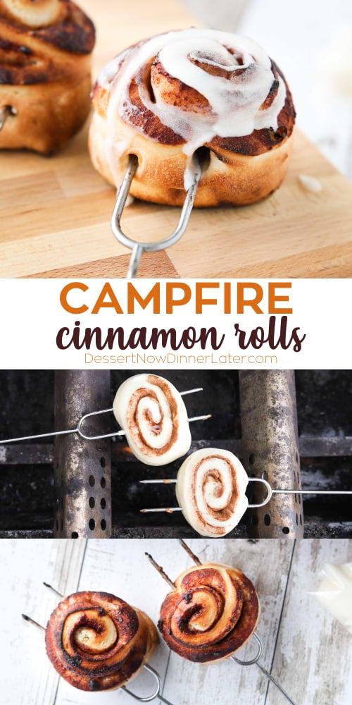 Campfire Cinnamon Rolls are pre-made for a quick and easy breakfast or dessert y...