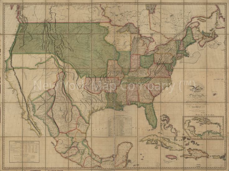 1820 map of the United States of - 2ad41abe92d3a672f5aad4cd7d07c245