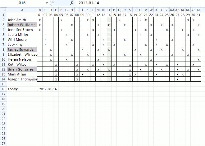 monthly work schedule template excel Conditional formatting - blank crossword template monthly work schedule template excel Conditional formatting - blank crossword template