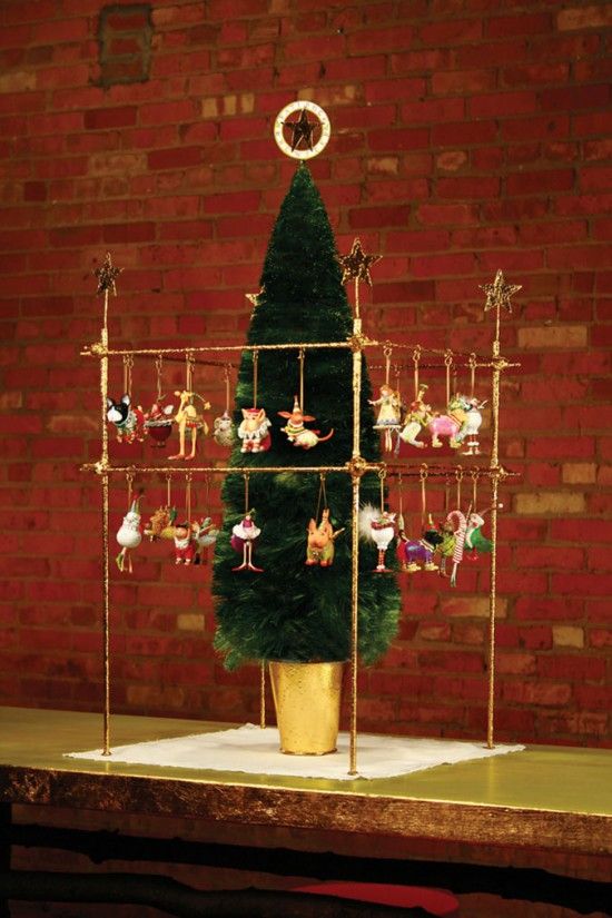 Square Gold Leaf Multiple Mini Tree With Stars Square Gold Leaf Multiple Mini Tree With Stars