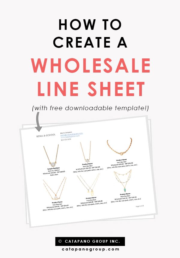 line sheet template word