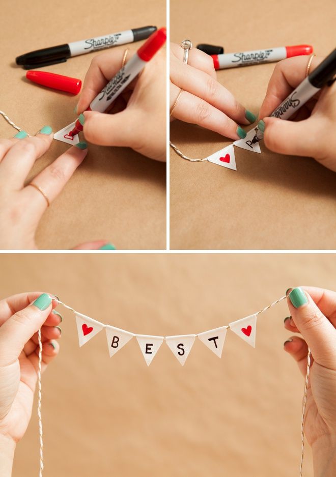 Bunting Wedding Cake Topper Bunting Wedding Cake Topper