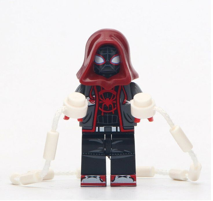 Matte Red Spiderman Marvel Comics Minifig Lego Moc Minifigure Gift For Kids