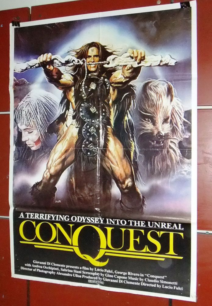 Conquest Giovanni Clemente vintage movie poster print