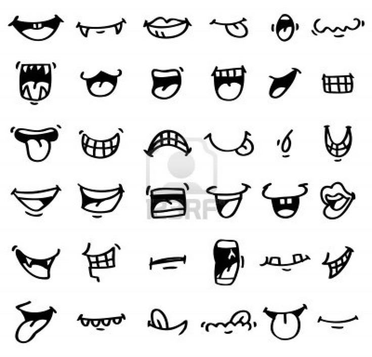 hand draw cartoon mouth icon | Dessin bouche, Dessins sur les ...