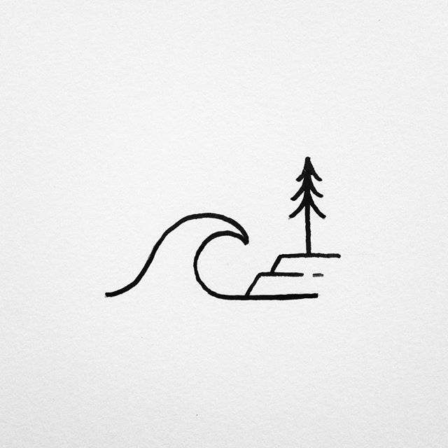 Drawing Lines Surf Movie : Simple surf scene drawings pinterest and