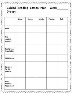 lesson plan templates
