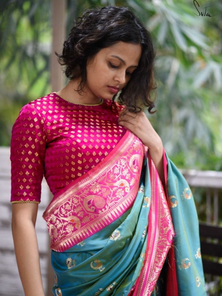 Half shoulder blouse for saree hotsell