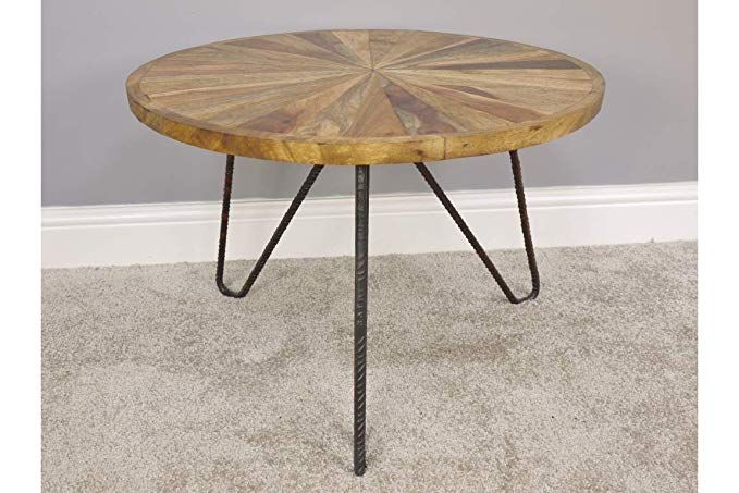 Priti Wooden Coffee Table With Katra Top Multicolour Amazon In