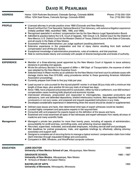 District attorney office emplyment resume