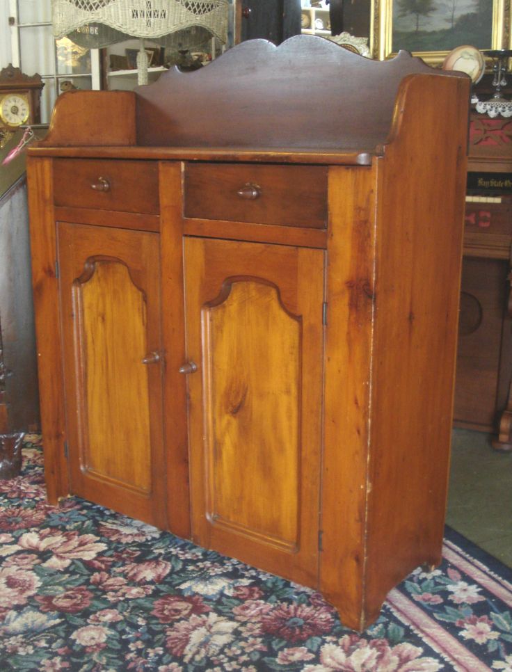 73 Best Jelly Cupboards And Pie Safes Images On Pinterest Antique 1860's Primitive Farm Made Heart Pine Jelly Cupboard with Scrolled Back ...~ - 73 Best Jelly Cupboards And Pie Safes Images On Pinterest