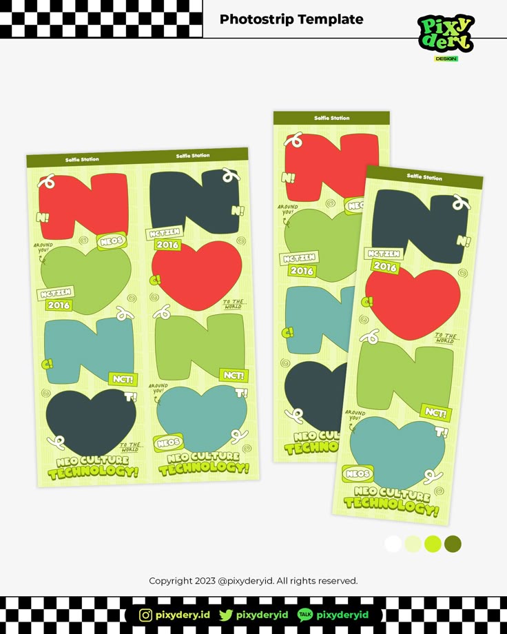 Selfie Station NCT Photostrip Frame Template Selfie Station NCT Photostrip Frame Template