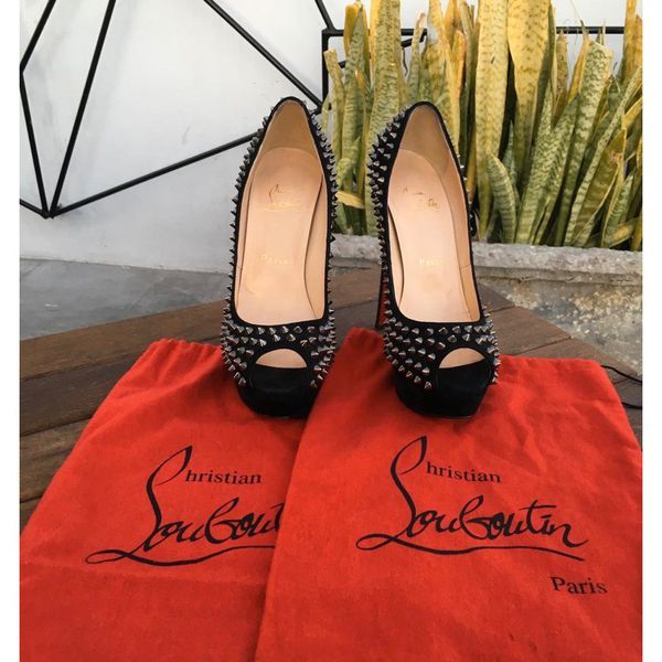 leje Citron føderation AUTHENTIC CHRISTIAN LOUBOUTIN LADY PEEP SPIKES 150/ 38 for Sale in San  Diego, CA - OfferUp | Shoes, Christian louboutin, Louboutin