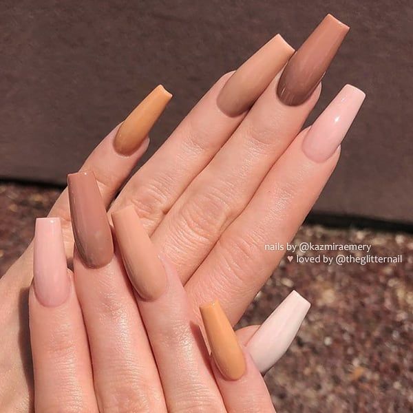 pix One Color Popular Acrylic Nails Coffin pin on nailart