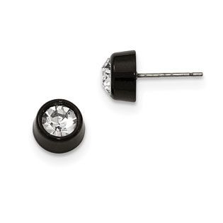 13 Best Studs Images On Pinterest Stud Earring And Men S Black Plated Stainless Steel Cz Post Stud Earrings Jewelry Gemologica Offers A Unique