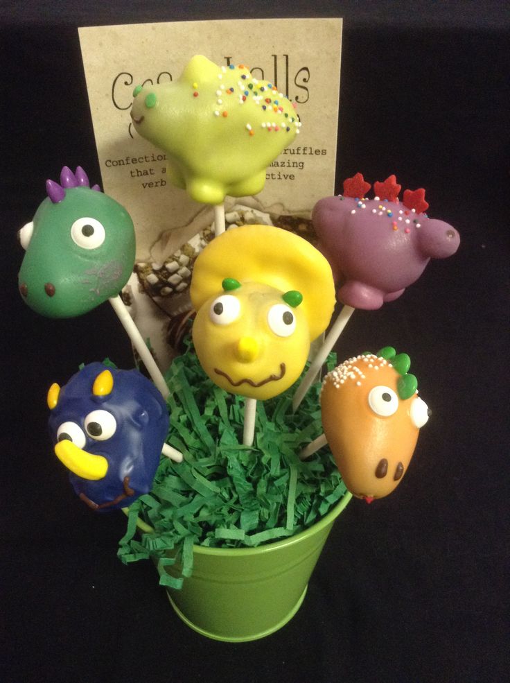 Dinosaur Cake Pops Dinosaur Cake Pops