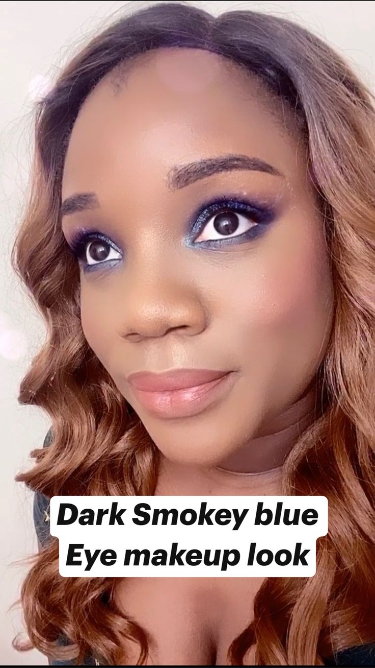 Dark Smokey blue Eye makeup look: An immersive guide by La