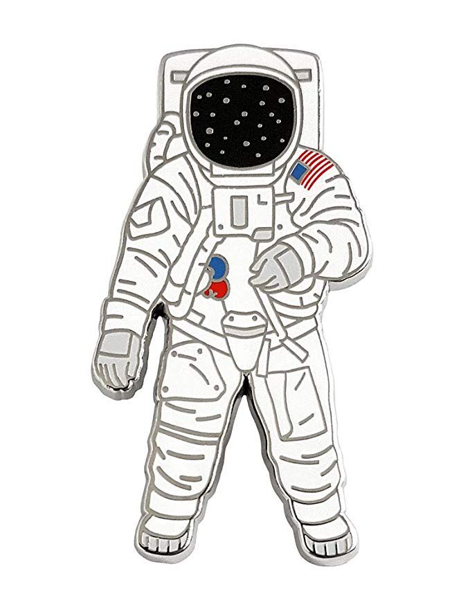 Pinsanity Apollo Astronaut Enamel Lapel Pin