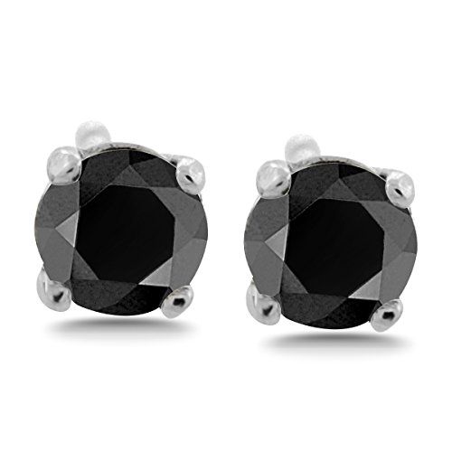 3495 Best Black Diamond Trend Images On Pinterest Diamonds 10 Ct Tw Black Diamond Stud Earrings Round Brilliant Solid Gold Setting Visit The Image Link More Details