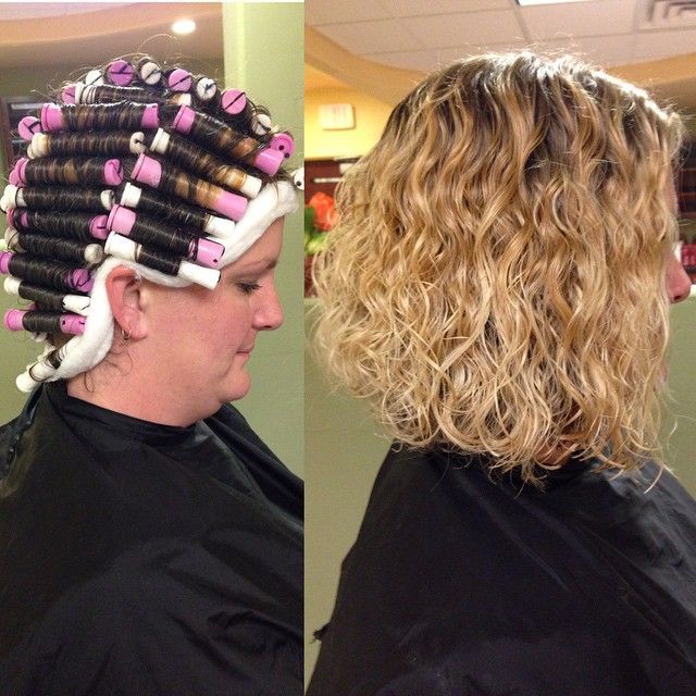 Perm rods on short hair deals