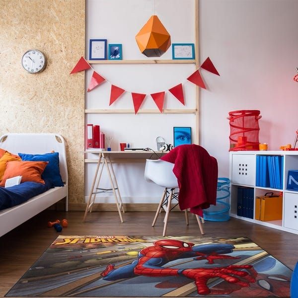 Marvel Captain America Red Blue Rug 5 X7 In 2020 Marvel Captain America Captain America Kids Area Rugs