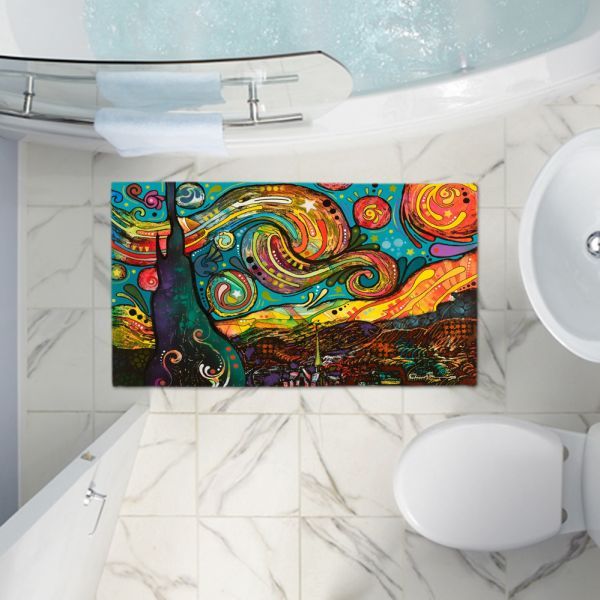 12 Best Powder Room Rugs Images On Pinterest Bath Rugats From Dianoche Designs By Artist Dean Russo Starry Night