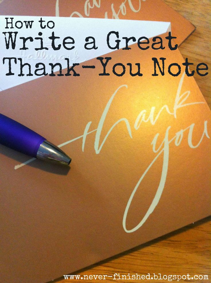 how to write a good thank you letter