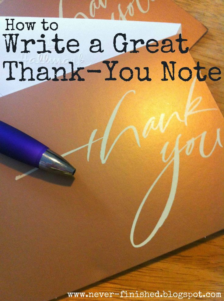 54 best HOW TO WRITE A THANK YOU NOTE images on Pinterest | Thank you ...