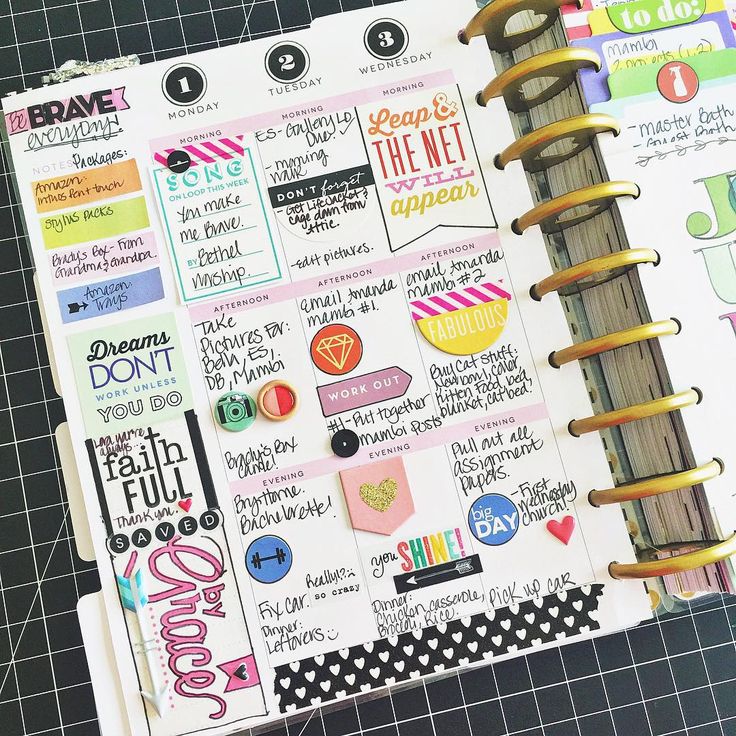 planner page ideas