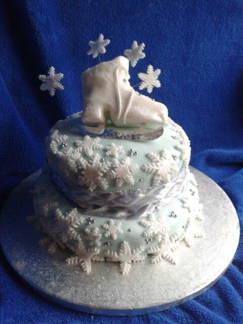 Ice skate cake | Cake, Desserts, Food