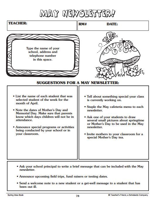 12 Best Printables Prek 2 Images On Pinterest Printable Worksheets Mini Books And Classroom Effective Newsletter Templates