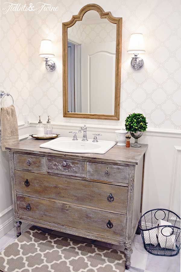 Guest Bathroom Makeover Reveal Guest Bathroom Makeover Reveal Renovations Powder Room