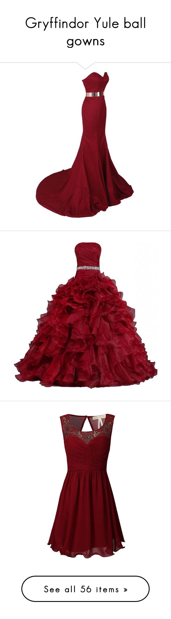Gryffindor Yule Ball Gowns By Weeby Liked On Polyvore Featuring Fans Dresses Gryffindor Yule Ball Gowns By Weeby Liked On Polyvore Featuring Fans Dresses