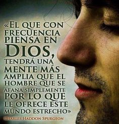 Piensa en Dios y medita en Su palabra!