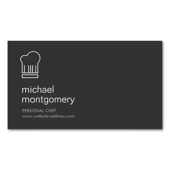 personal chef business cards