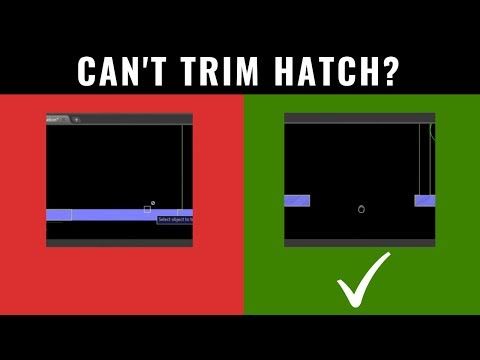 Autocad: 5 Tricks to Trim Any Hatch - Cannot Trim Hatch? - YouTube ...